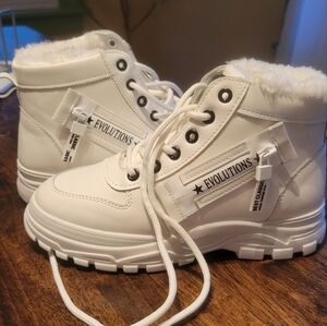 White fashion sneakers